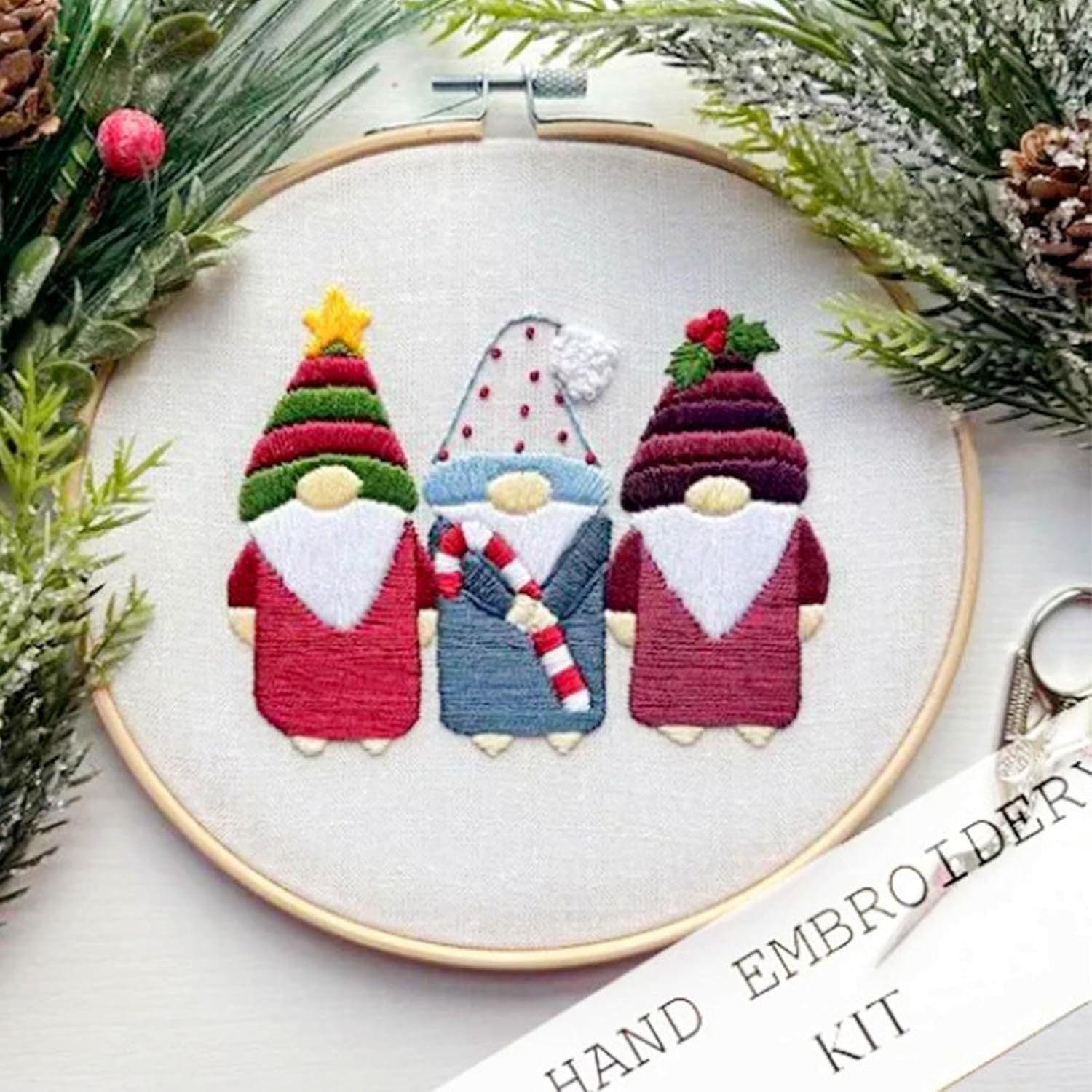Stickset mit Weihnachtsmotiven