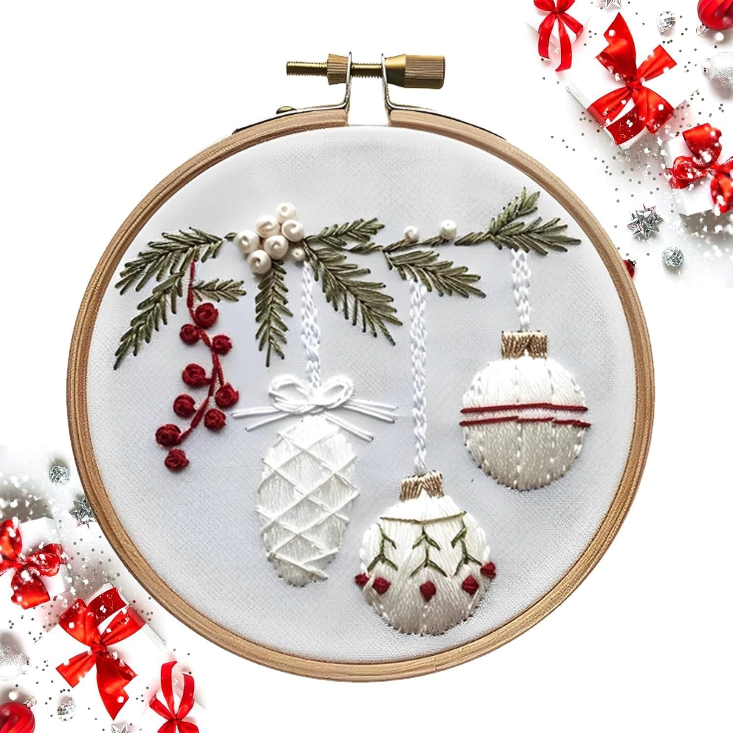 Stickset mit Weihnachtsmotiven