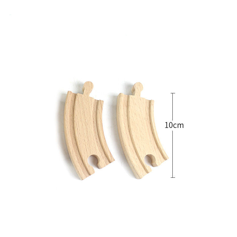 Small Train Building Blocks Assembling Children's Educational Toys Wood Accessories