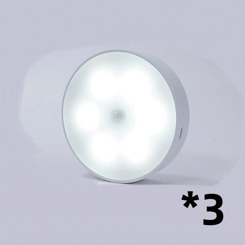 Runde kabellose LED-Nachtlampe (USB)