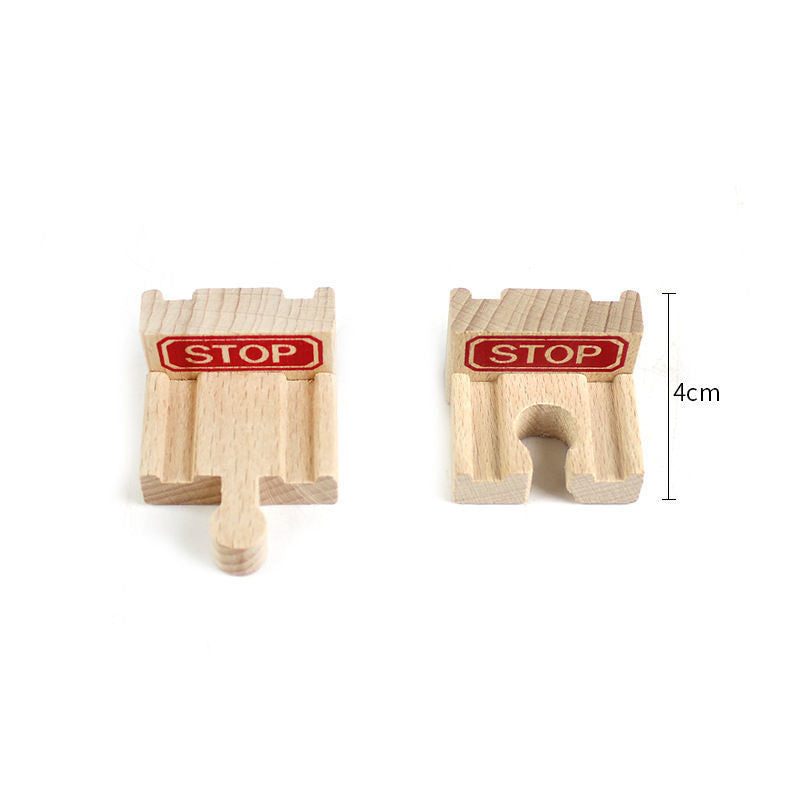 Small Train Building Blocks Assembling Children's Educational Toys Wood Accessories