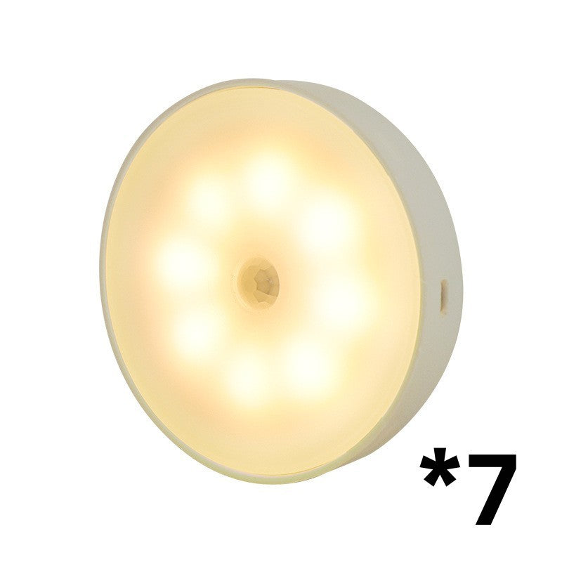 Runde kabellose LED-Nachtlampe (USB)