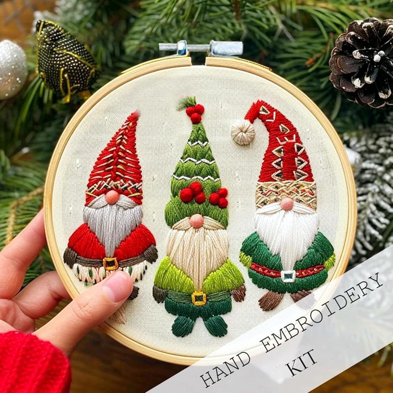 Stickset mit Weihnachtsmotiven
