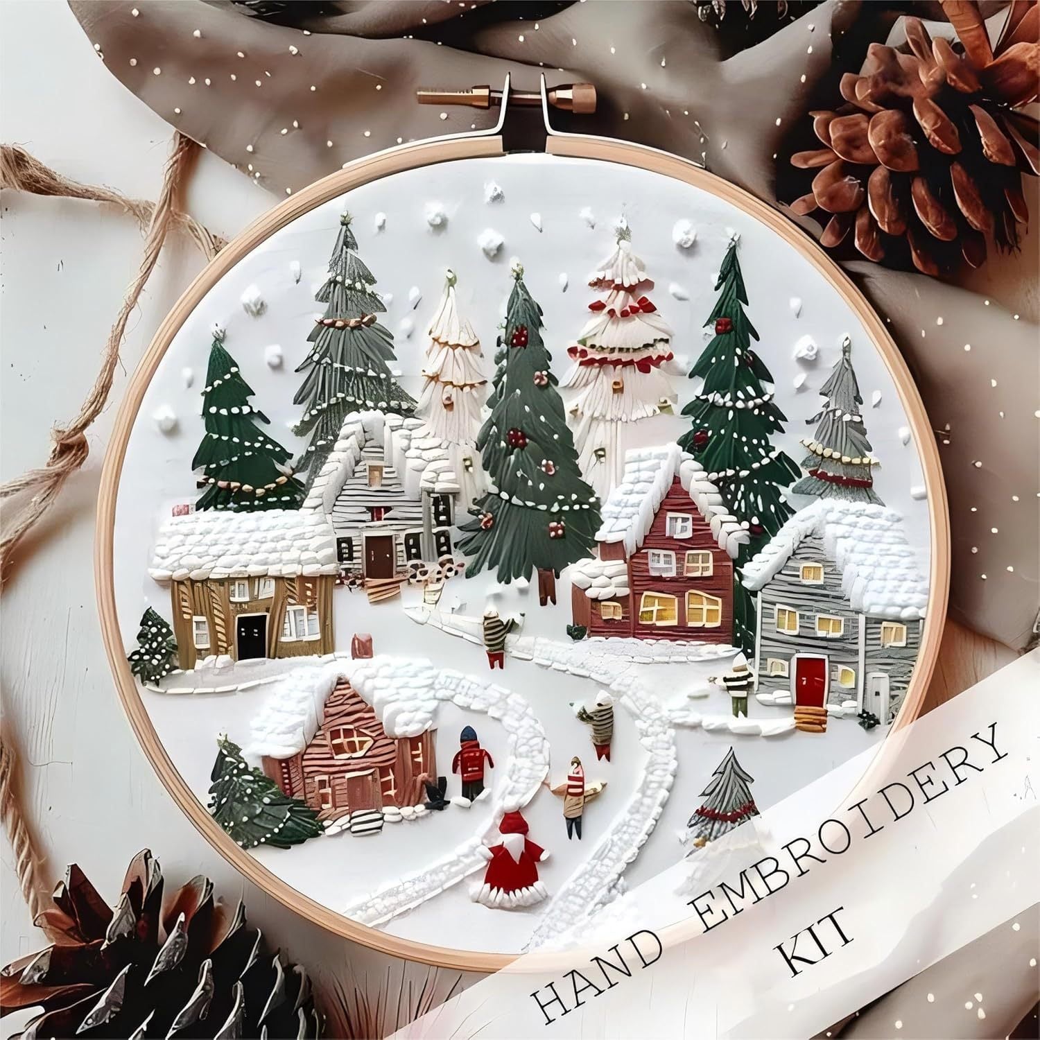 Stickset mit Weihnachtsmotiven