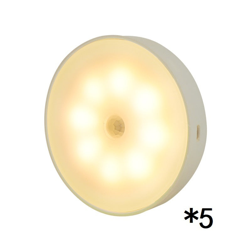 Runde kabellose LED-Nachtlampe (USB)